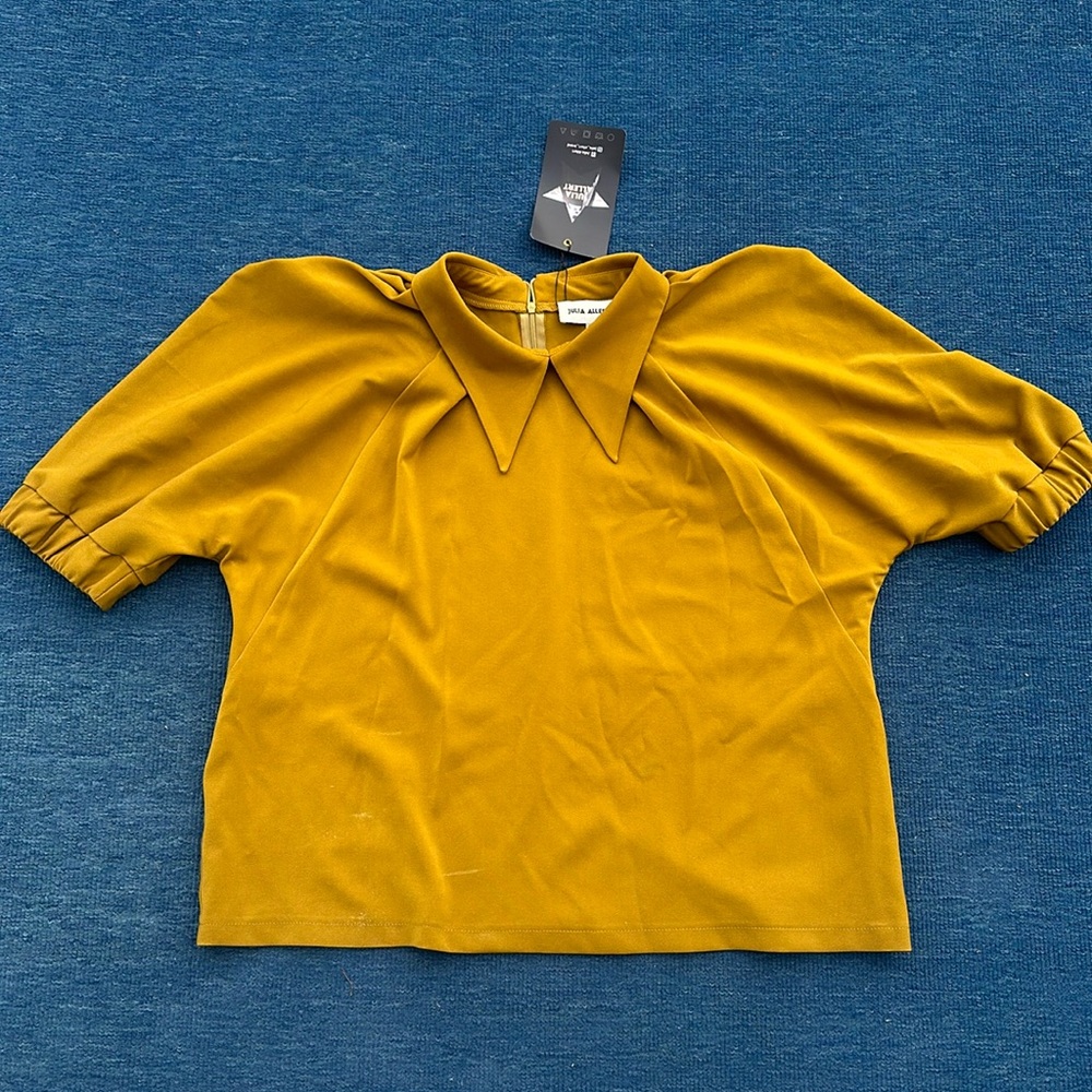 Julia Allert Short Sleeve Blouse Top XXL NWT
